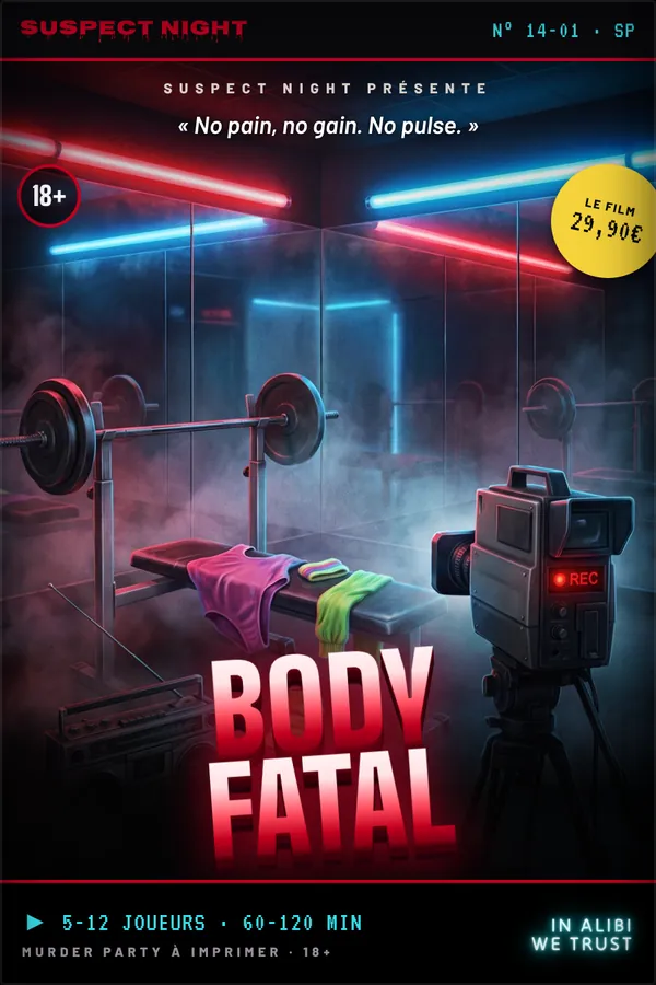 Jaquette VHS de la cassette « Body Fatal »
