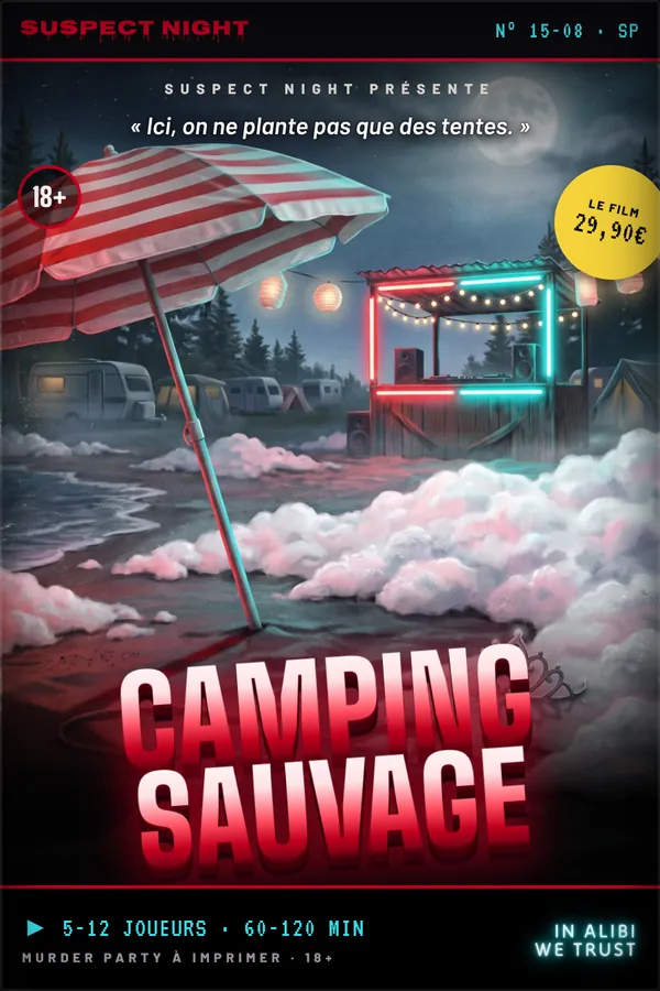 Jaquette VHS de la cassette « Camping Sauvage »