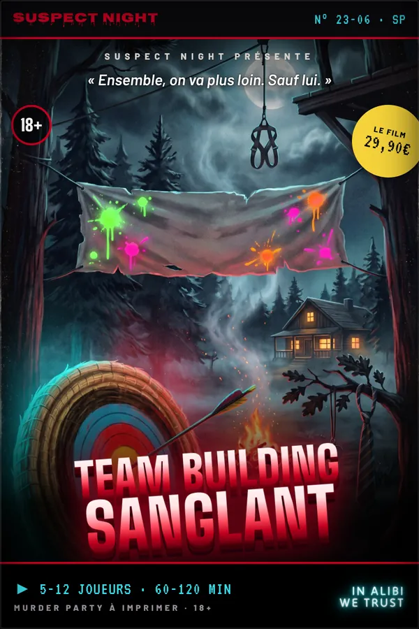 Jaquette VHS de la cassette « Team Building Sanglant »